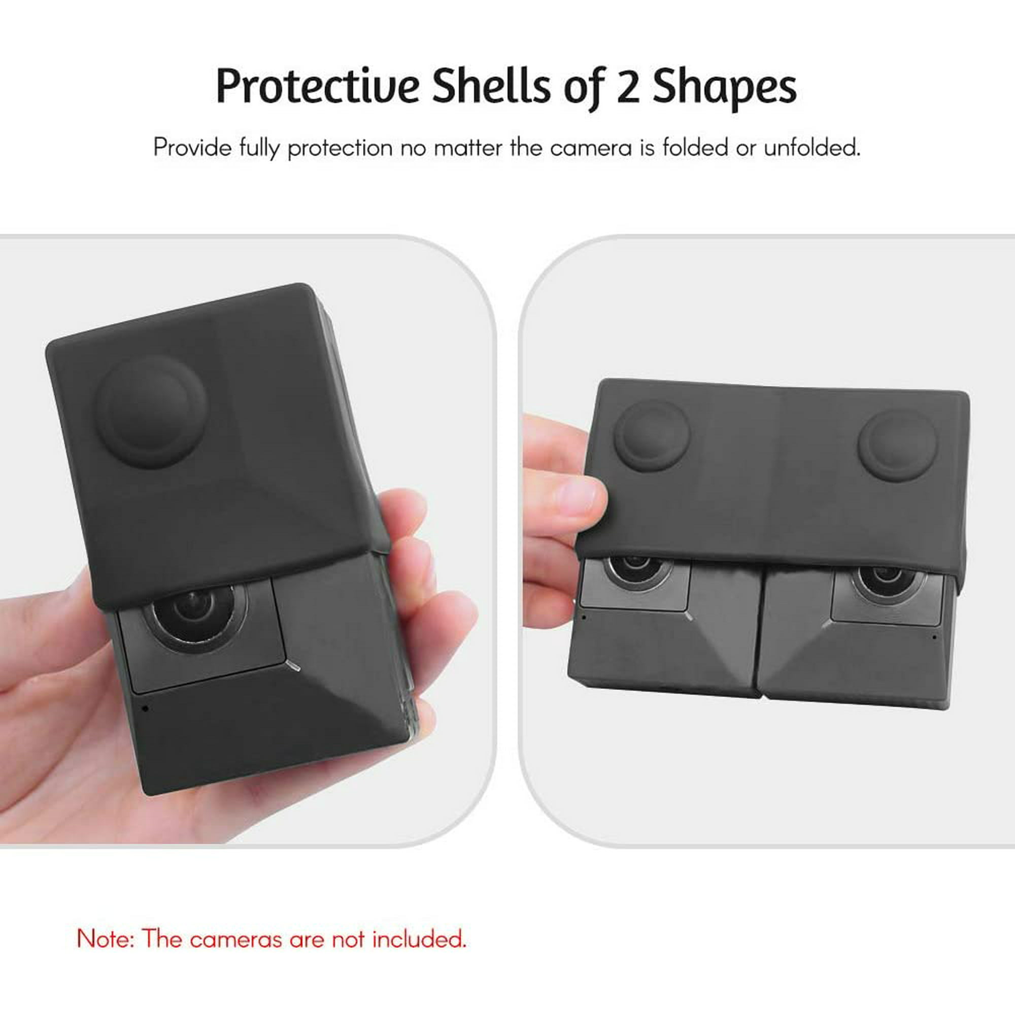 Andoer Soft Silicone Protective Cover Case for Insta360 EVO VR Folding Camera Accessories Shock-Proof Scratch-Proof 